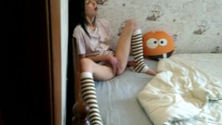 Spying on Masturbating Step Sister | Catch, Squirt, Real Orgasm