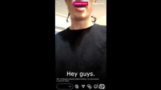CHARMING TEENIE BLOWN IN INSTAGRAM LIVE - via Hub