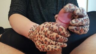 A Quick Hand-Job for my Stepdad after Gardening (Still Wearing my Garden Gloves)