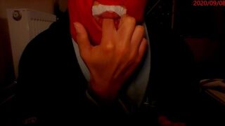 Skank Shows you and Playing with her Hands Licks Kiss her Fingers Bites her Nails Charming Bizarre Asmr