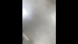 Candid Skinny African Teenie in Yoga Pants