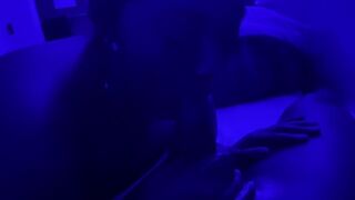 Swallowing Dong in Blue Leds