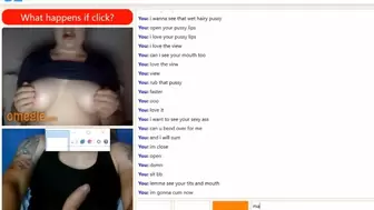 Omegle Hairy BIG BODIED WOMAN with Monstrous Booty and Boobies makes me Jizz