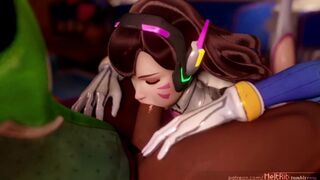 OVERWATCH| DVA LONGS FOR THE SEMEN OF LUCIO!