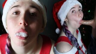 Santa's Helper Swallows Schlong & Gets a Special Surprise