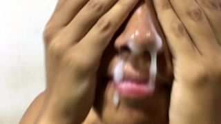 Hispanic Goddess is used for Bj and Gets Jizz in Mouth/Face - VIPmasks