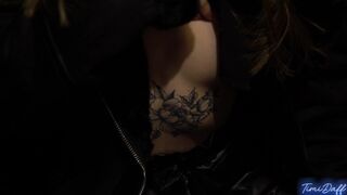 TEENY GIRL BLOWS IN THE FITTING ROOM!4K SELF PERSPECTIVE