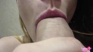ASMR Slobbery Bj in Extreme Close-up, Loud