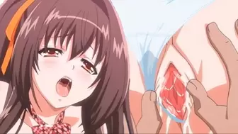 Anime Uncensored | Fresh Sweety Likes to be Boned by 2 Cocks, in the Butt and in the Twat | Hen