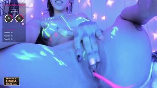 Gia_Baker Neon Painting and Snatch Rubbing