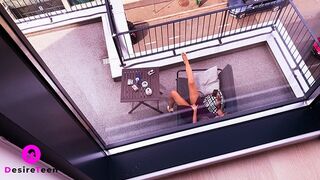 My Neighbour's Daughter Enjoys to Masturbates on Balcony. this Time i got Her.
