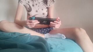 Playing with the Nintendo Switch I get Bored and end up Playing with my Snatch.