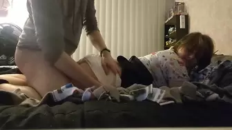 Daddy Removes his Little's Diaper for Sex
