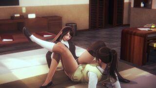 Teacher and School Whore Scissor