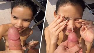 BEST OF LILLY ASIAN SET OF - Thin Oriental Youngster VS Huge Meat / four Messy Cumshots + Cumplay!