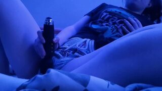 Teenage Whore Pleases herself with her Vibrator