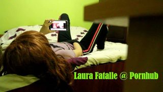 Step Sister Caught Masturbating while Watching Porn Hidden Camera