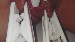 Me Torture my Pink Twat with Clothespins Babe Hispanic