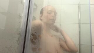 Unprotected Alluring Shower Pounding with Large Bum up Close SELF PERSPECTIVE