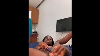 Thin Skank Mounts herself with a Dildo (full Film on my Onlyfans)