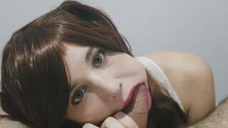 Perfect Bj with Jizz on Face from Hot Teenie