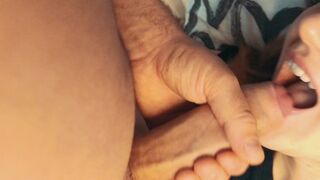 First Time Swallowing my Giant Cock Jizz in her Mouth 4k SELF PERSPECTIVE