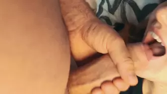 First Time Swallowing my Giant Cock Jizz in her Mouth 4k SELF PERSPECTIVE