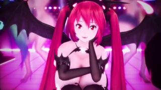 Miku Sisters Live Concert Sweet Body and Curvy MILF 3d Cartoon Succubus Fap Challenge
