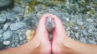 I Sexually Rub the Stones in a Mountain Stream with my Feet - Abella Love