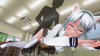3D CARTOON Teacher Mounts a Schoolgirl in the Booty