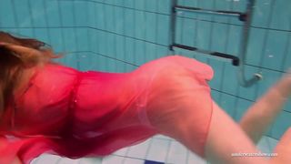Firm Humongous Melons and Red Dress Underwater on Duna Bultihalo