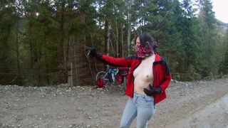 This is how I Shoot my Solo Videos - Risky Public Nudity in the Mountains