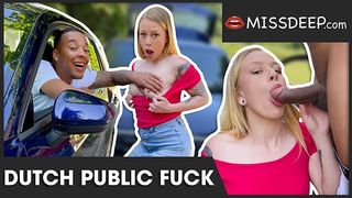 IN PUBLIC: Ebony Stud Bangs White Youngster in his Car and cougar People Walk By: Chrystal Sinn - MISSDEEP