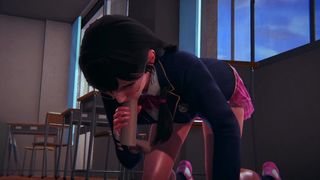 DVA Schoolgirl Takes Cums On