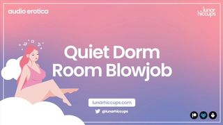 [ASMR] Quiet Dorm Room Bj [audio Roleplay]
