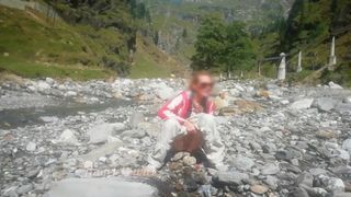 Pissing Waterfall near Mountain Stream - Angel Fowler