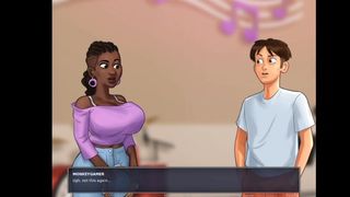 Summertime Saga 0.20.11 part#14 - Happy Teacher Rubs her Giant Titties on his Innocent Face