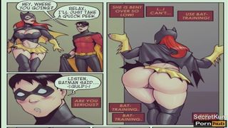 Batgirl Enjoys Robin - she wants it in her Booty || Gigantic cock Ass-Sex anime comic