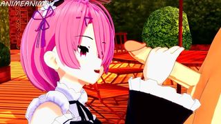 Re:Zero Ram Asian Cartoon 3d