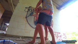 Took a bitch off on vacation and quickly hammered in a narrow twat from booty on a throwback