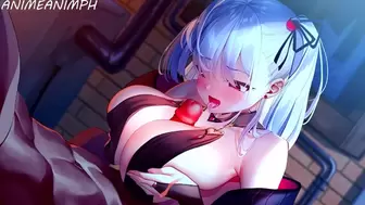Asian Cartoon Cartoon Uncensored Sexy Looking Teenie With Humongous Breasts Lets Makes You Jizz With Her Long Tongue