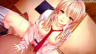 Asian Cartoon Uncensored: Giant Titties Skanks Mounts Your Meat Until Cream Pie