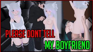 VRCHAT Casting Couch - Bitch with BF rides for TV role