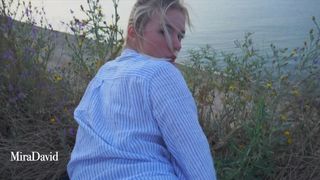 Summer Adventure - We Poked Out Twice on a Public Beach (and got caught) - MiraDavid SELF PERSPECTIVE