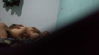 I convinced my GF to record her while she fucks her humongous bum on my schlong