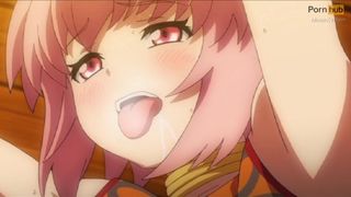 Pink hair was fuck while stripper and cream pie sperm in cunt (HentaiAni) - Cartoon, HD, 4K