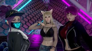 [MMD] ITZY - LOCO Ahri Akali Kaisa Evelynn Seraphine Kda Sweet Kpop Dance 4K 60FPS League of Legends