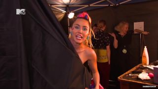 Miley Cyrus Boob out at MTV Video Awards 2015