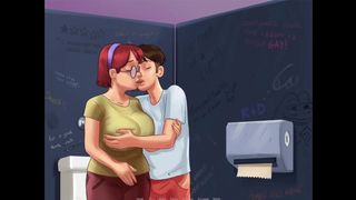 Summertime Saga - Transei com Colega no Banheiro da Escola pt.23