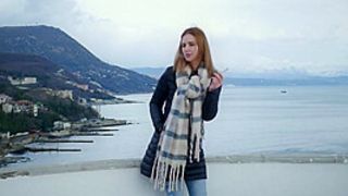 Pretty Whore Is Smoking 2 Saratoga Cigarettes In A Row On A Pretty View